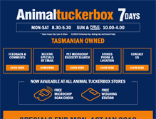 Tablet Screenshot of animaltuckerbox.com.au